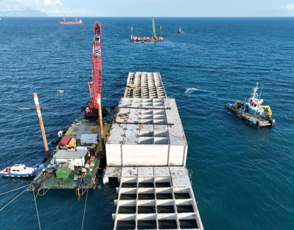 La nuova Diga Foranea di Genova, foto Webuild